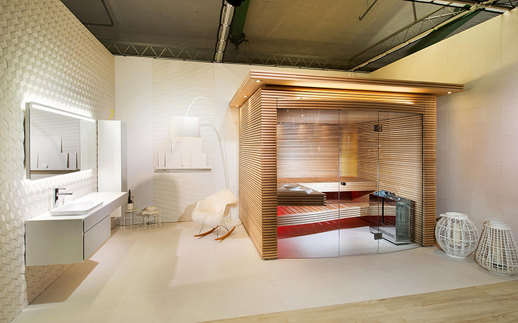 Luxury Home Sauna - canopy shape wooden sauna cabinet with huge frontal door made with glass - LifetimeLuxury145