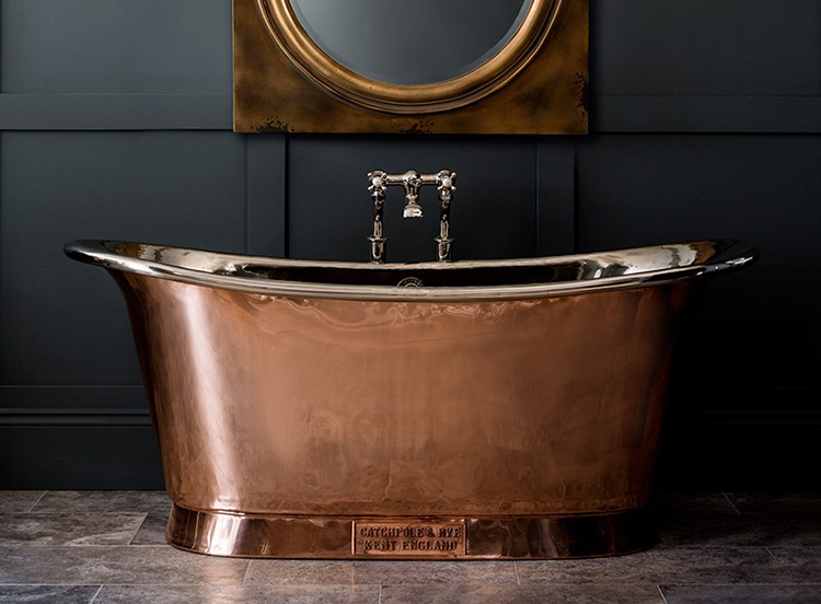 09-Luxury Bath gallery - The Copper Bateau- bathtub made out of copper