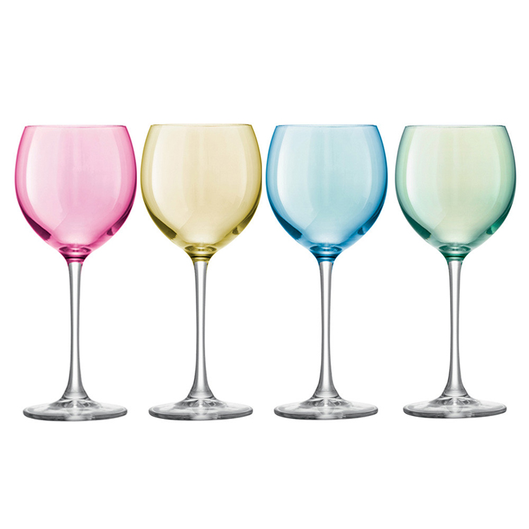 07.long stem wine glasses gallery-LSA International Polka Assorted Wine Glasses